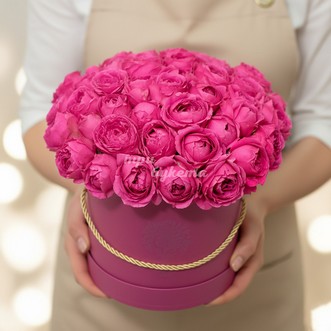 15 роз Misty bubbles в коробке